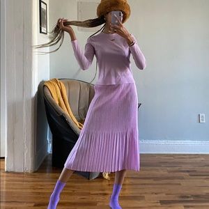 Issey Miyake Pleats Please Lilac Skirt